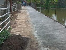 Diduga Tidak Sesuai RAB, Pembangunan Rabat Beton di Desa Kertamukti Ciawi Dipertanyakan