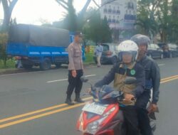 Jajaran Polsek Cijeungjing Hadir Berikan Rasa Aman di Kegiatan Job Fair dan Pasar Murah Hari Jadi Ciamis ke-383