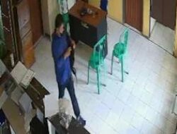 Pencurian di Kantor Desa Sukasetia Cihaurbeuti Terekam CCTV, Pelaku Gondol Laptop dan Kotak Amal