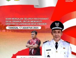 Pemdes Cimanuk Kecamatan Cikalong Ucapkan Selamat HUT RI ke-80