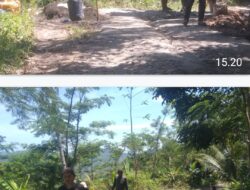 MASYARAKAT DESA SUKAHURIP PERBAIKI JALAN BATU NUNGGUL SECARA SWADAYA, BERHARAP PERHATIAN PEMKAB TASIKMALAYA