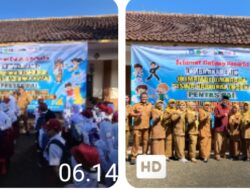 Pembukaan Kegiatan OSN, O2SN, FLS3N dan PENTAS PAI Tingkat Kecamatan Kadipaten.  Upacara pembukaan serentak