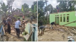 Wujudkan Impian Memiliki Fasilitas Keagamaan Warga Kampung Langkob Kompak Gotong Royong Bangun Mesjid
