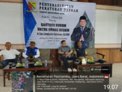 Ketua Praksi PAN H.Eep Jamaludin S Gelar Sosialisasi Perda Nomor 2 Tahun 2022 Tentang Bantuan Hukum