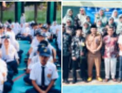 Seremonial sederhana di pelepasan Sebanyak 409 Siswa-siswi SMPN 1 Cibatu tahun 2026.