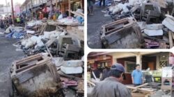 PEMBONGKARAN PASAR SINGAPARNA BERLANGSUNG LANCAR, PEDAGANG KAKI LIMA Sibuk Tertibkan  LAPAK