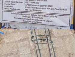 Pembangunan Revitalisasi di SDN 3 Sukahurip Diduga Gunakan Material Tidak Sesuai Spek Standar