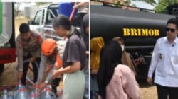 Warga Cipaok Terima Bantuan Air Bersih, Wabup Fajar Apresiasi Gerak Cepat Brimob