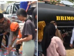 Warga Cipaok Terima Bantuan Air Bersih, Wabup Fajar Apresiasi Gerak Cepat Brimob
