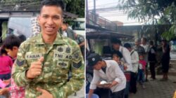 Berawal dari Tabungan Pribadi, Serka Fahmi Aulia Bagikan hingga 220 Porsi Makan Gratis di Sumedang