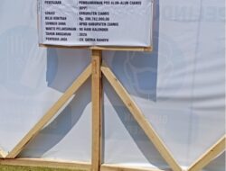 PEMBANGUNAN POS ALUN-ALUN CIAMIS MENUAI PERTANYAAN, PAPAN PROYEK DI AREA TERTUTUP